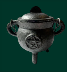 Mini Cast Iron Cauldron [Pentagram]