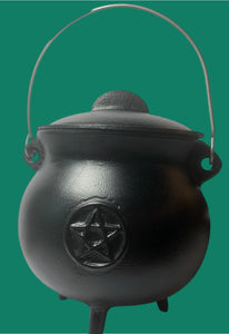 Large Cast Iron Cauldron [Pentacle]