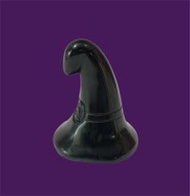 Load image into Gallery viewer, Black Obsidian Witches&#39; Hat
