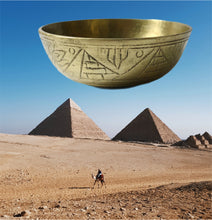 Load image into Gallery viewer, Vintage Egyptian Brass Trinket Dish
