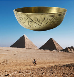 Vintage Egyptian Brass Trinket Dish