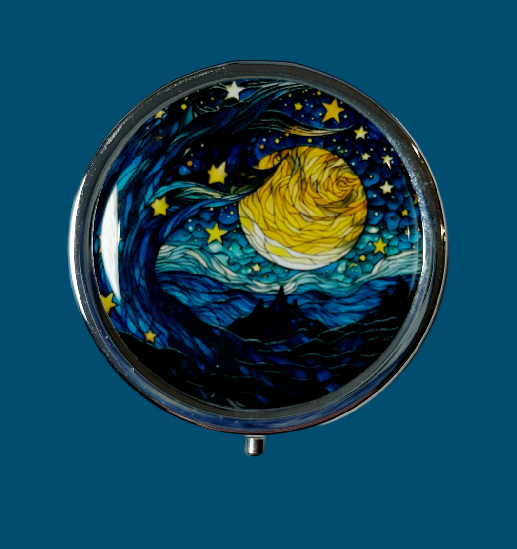 Starry Night Pill Box