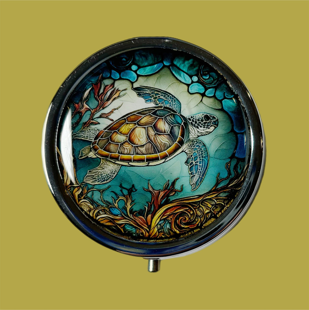 Sea Turtle Pill Box