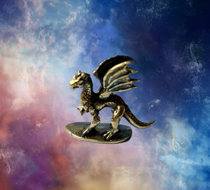 Tiny Brass Dragon Familiar
