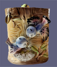 Load image into Gallery viewer, Vintage Lefton Bluebirds Cookie Jar (As Is)
