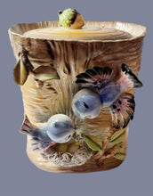 Load image into Gallery viewer, Vintage Lefton Bluebirds Cookie Jar (As Is)
