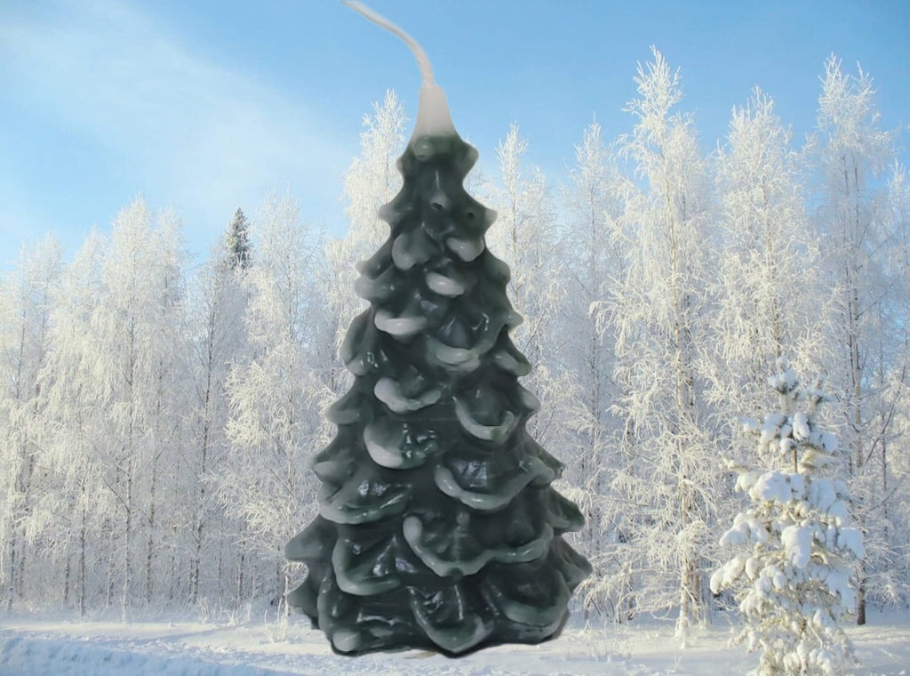 Christmas Tree Beeswax Candle