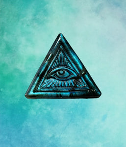 Carved Labradorite All Seeing Eye