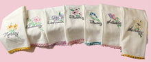 Load image into Gallery viewer, Vintage Days Of The Week Embroidered Dish/Tea Towels (Set of 7)
