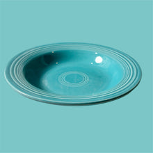 Load image into Gallery viewer, Vintage Fiestaware Rimmed Soup Bowl (Turquoise)
