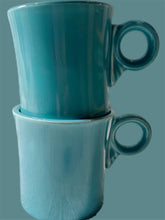 Load image into Gallery viewer, Vintage 1940s Turquoise Fiestaware Mugs (Pair) AS IS
