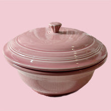 Load image into Gallery viewer, Vintage Pink Fiestaware Lidded Casserole Dish
