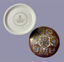 Load image into Gallery viewer, '90s Fine Bone China Holyrood House Trinket Box with 22K Gold Detailing
