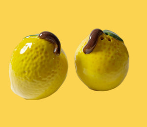 '90s Deadstock Lemon Salt & Pepper Shakers