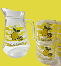 Load image into Gallery viewer, Vintage Lemonade Set (Pitcher &amp; Six Glasses)
