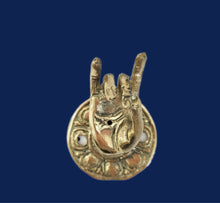 Load image into Gallery viewer, Small Brass Mudra Incense Holder
