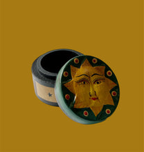 Load image into Gallery viewer, Vintage Celestial Wooden Trinket Box
