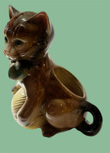 Load image into Gallery viewer, Vintage Ceramic Cat Planter
