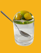 Load image into Gallery viewer, Vintage Lucite Condiment Jar (Lemons)
