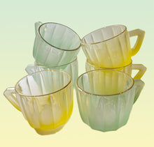 Load image into Gallery viewer, Vintage Frosted Glasses with Handles (Set of Six)
