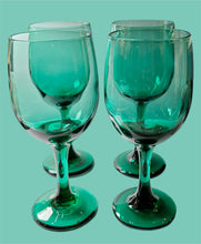 Load image into Gallery viewer, Vintage Green Goblets (Set of 4)
