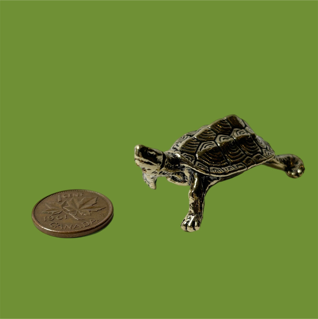 Small Brass Turtle Familiar