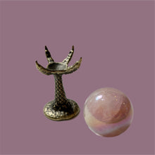 Load image into Gallery viewer, Small Brass Dragon&#39;s Claw Crystal Ball Holder
