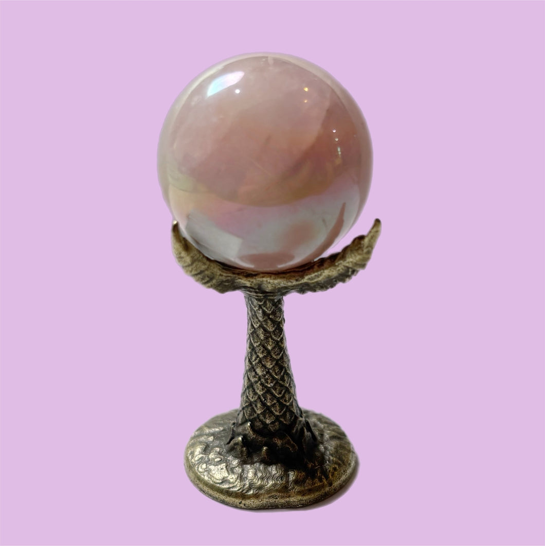 Small Brass Dragon's Claw Crystal Ball Holder