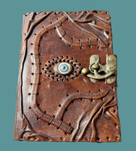 Load image into Gallery viewer, Handmade Leather-Bound Hocus Pocus Journal
