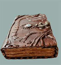 Load image into Gallery viewer, Handmade Leather-Bound Hocus Pocus Journal
