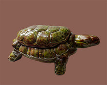 Load image into Gallery viewer, Vintage Ceramic Turtle Trinket Box
