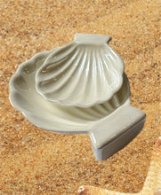 Load image into Gallery viewer, Vintage Opalescent Ceramic Shell Trinket Dishes (Pair)
