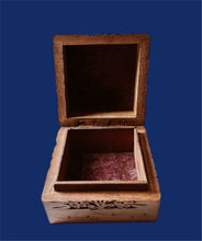 Load image into Gallery viewer, Vintage Carved Rosewood Trinket Box
