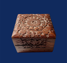 Load image into Gallery viewer, Vintage Carved Rosewood Trinket Box
