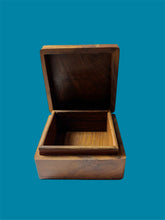 Load image into Gallery viewer, Vintage Carved Mango Wood Trinket Box
