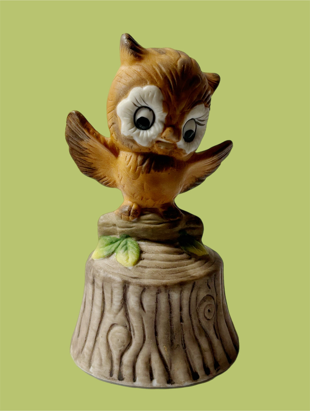 Vintage Ceramic Owl Bell