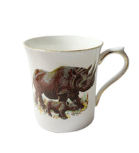 Load image into Gallery viewer, Vintage Rosina Fine Bone China Mug Set (Safari Pattern) [Set of Four]
