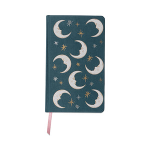 Teal Moon Cloth Journal