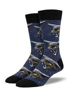 Men's Black Cat Malice Socks