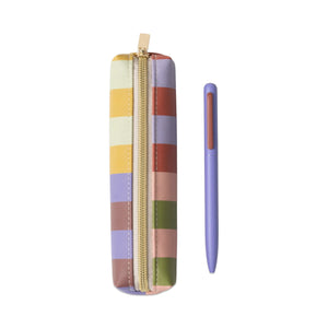 Bold Stripe Pen & Pouch Set