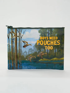 Boys Need Pouches Too Large Zipper Pouch