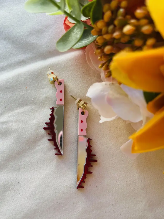 Sweetheart Knife Earrings