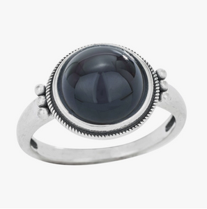 Dark Abyss Obsidian Ring