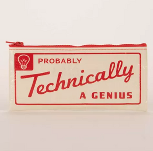 Probably A Genius Zipper Pouch/Pencil Case