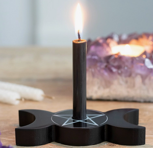 Triple Moon Ritual Candle Holder