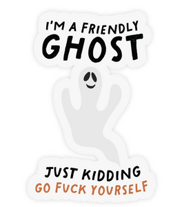 Friendly Ghost Sticker