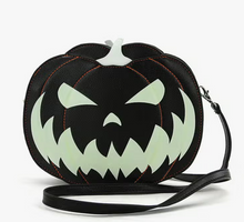 Load image into Gallery viewer, Glow In The Dark Jack O&#39; Lantern Purse
