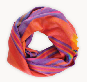 Sunset Multi Stripe Alpaca Blend Scarf