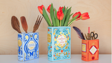 Load image into Gallery viewer, Bibliophile Ceramic Vase: A Compendium Of Flowers
