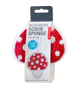 Mushroom Scrub Sponges (Set of 2)